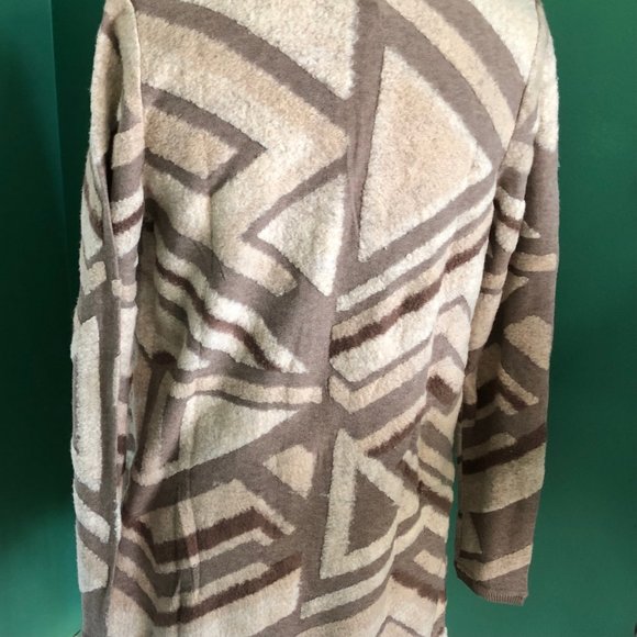 LUCKY BRAND Aztec Pattern Jacket Open Wrap S/P NWT - Picture 2 of 6